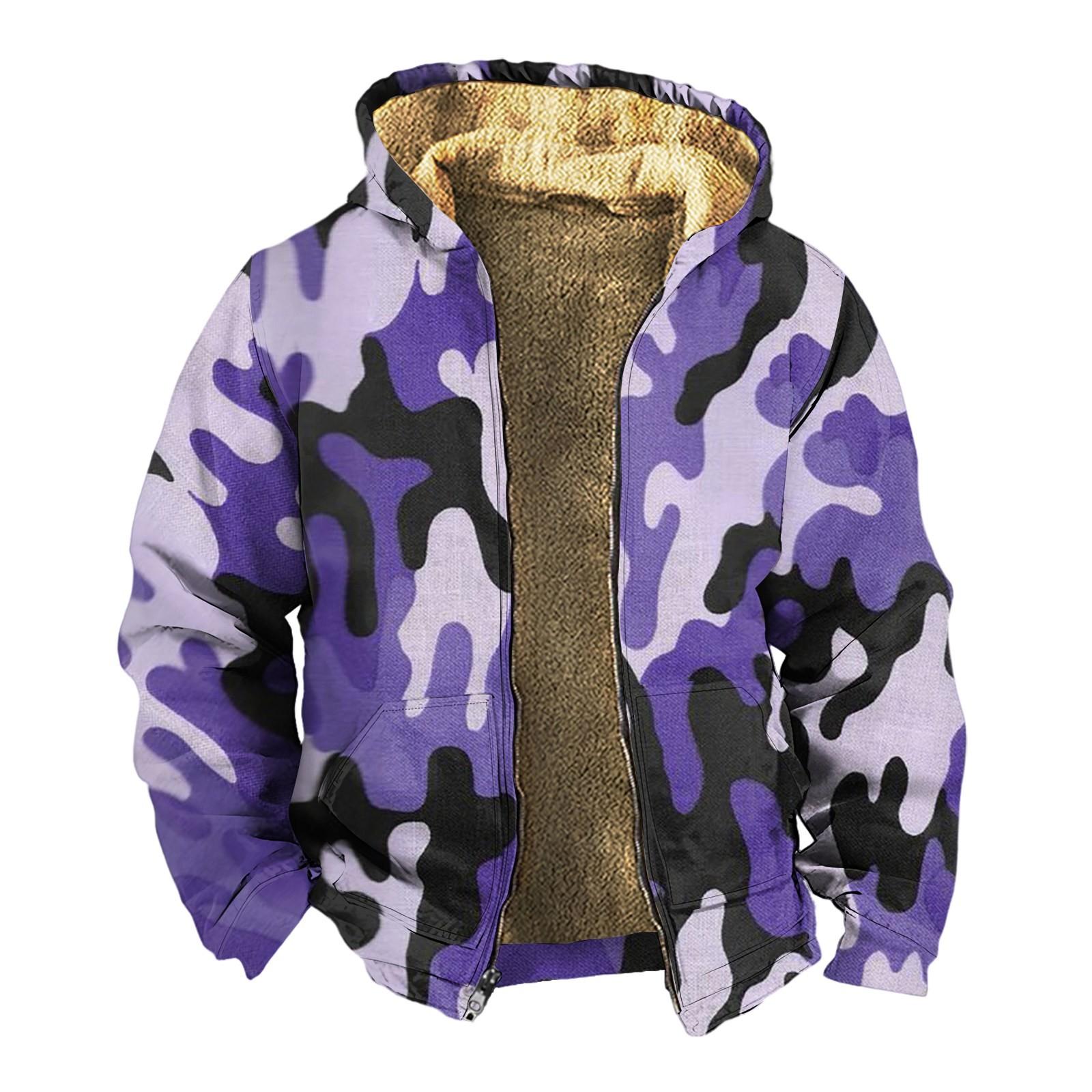 

Мужская утолщенная куртка на пуговицах с двойным карманом и карманной вставкой, хлопковая куртка XXXXXL фиолетовый