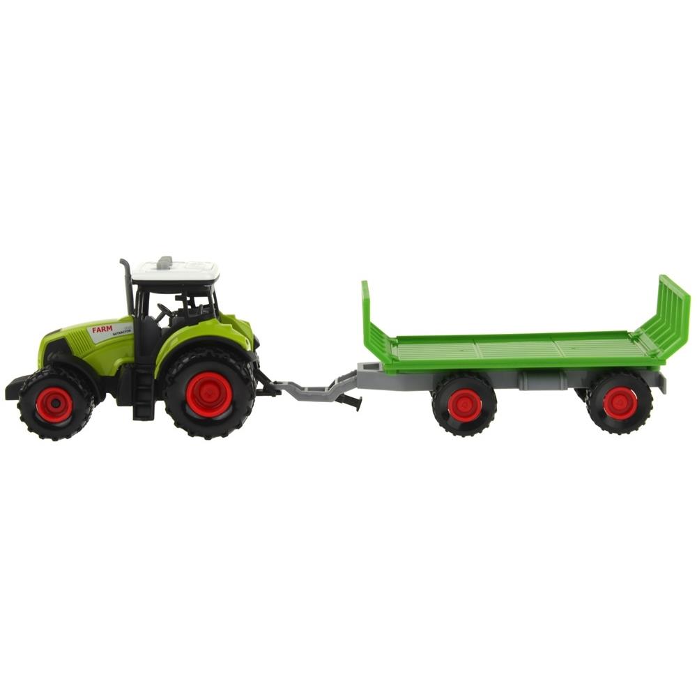 Tractor Tractor Agricultural Machine Trailer Straw Transport Light Sound