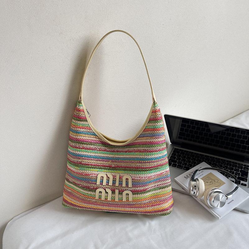 2025 новая сумка-тоут ручной работы большая вместительная сумка простая и универсальная сумка через плечо сумка-мессенджер 2369₽