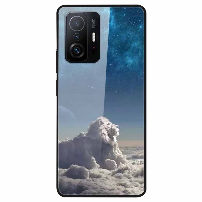For Xiaomi 11T Tempered Glass Case Soft Bumper Hard Funda For Xiaomi mi 11T Pro Phone Case 11 T 11T Pro 11TPro Back Cover Shells