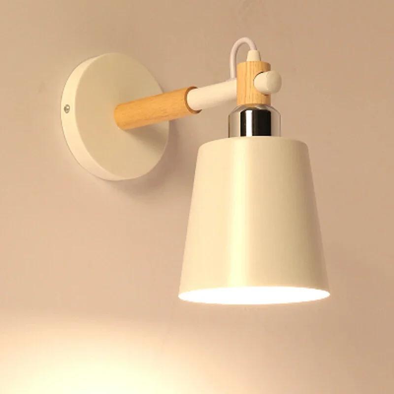 

Nordic loft E27 led wall lamp modern design white &black & gray & green color living room bedroom study corridor light No light bulbs.