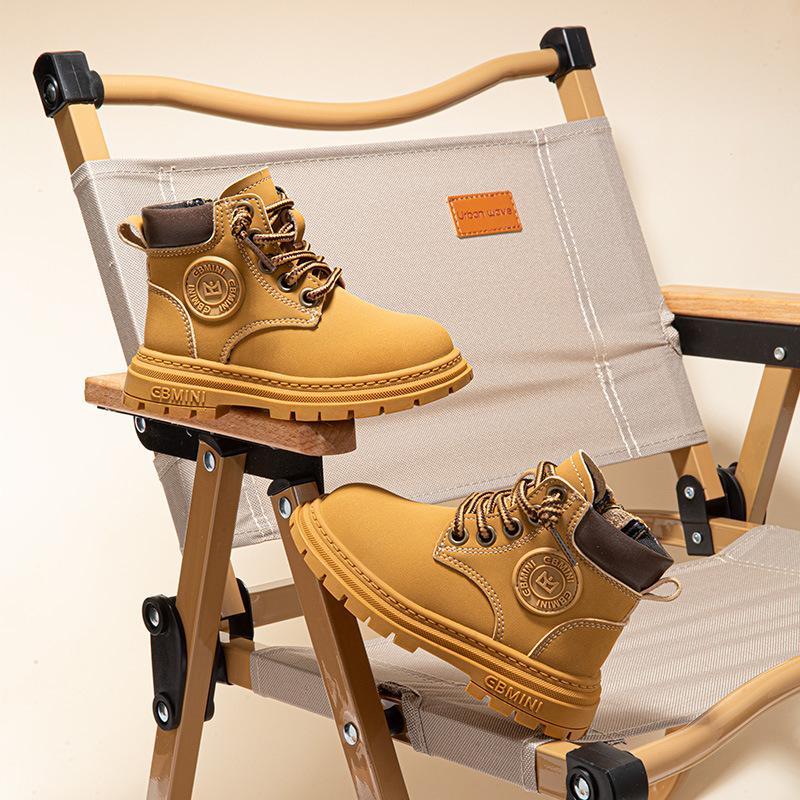 Barnesko Støvler Jenter Baby Gutter Høst Og Vinter Baby Små Gule Støvler Små Barn Martin Støvler