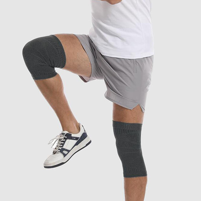 1PCS Adult Compression Knee Support Pads Lengthen Stripe Sport Sleeve Protector Elastic Long Kneepad Brace Volleyball Running