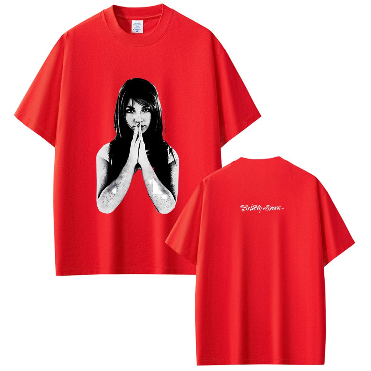 Hot Sale Britney Spears Face Graphic Tshirt Summer Unisex Women Fashion Casual Oversized T Shirts Unisex Vintage Cool Streetwear S