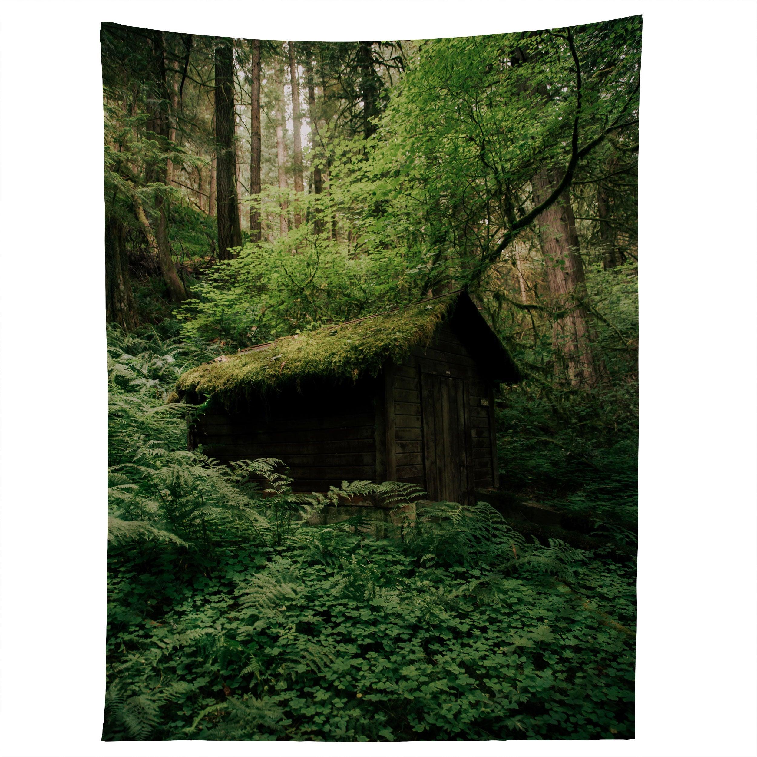 FOREST SHACK tapestry 75x100 чёрный