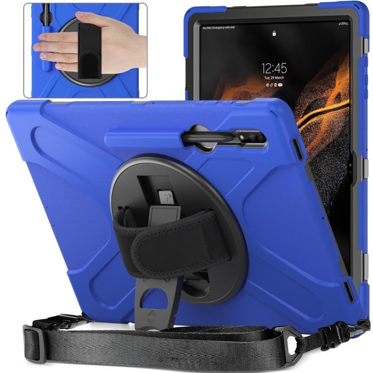 

For Samsung Galaxy Tab S8 Ultra Silicone + PC Tablet Case For Samsung Galaxy Tab S8 Ultra синій