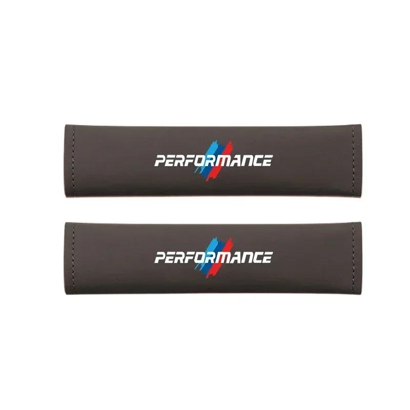 

-Leather Car Seat Belt Cover Shoulder Protective Accessories For BMW E91 X5 E70 F11 E30 F31 X3 F25 E61 E83 X1 E53 E87 F40 F32 E7