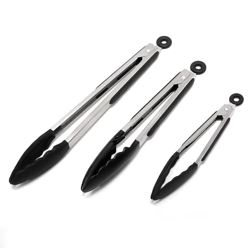 Silicone Stainless Steel Kitchen Tongs
