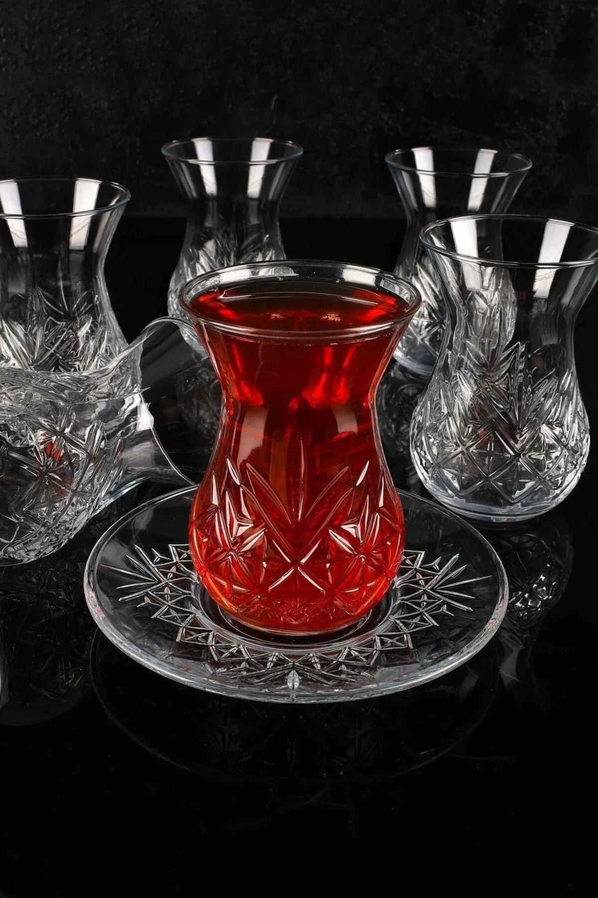 

Paşabahçe 12 предметов декоративный набор чайных стаканов декоративный дизайн турецкий стиль чайный набор для 6 человек