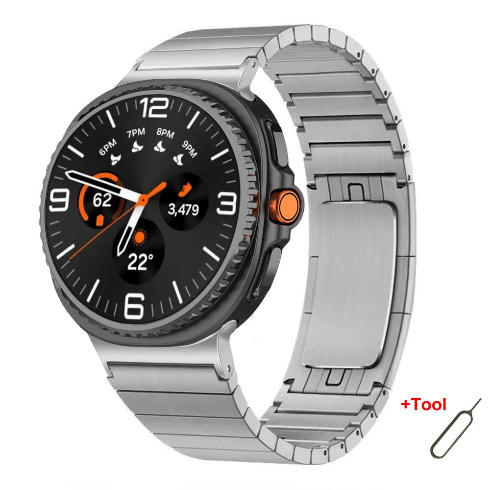 

Stainless Steel Band for Samsung Galaxy Watch 8 40mm 44mm 8 Classic 46mm Ultra 2025 47mm Luxury Strap for Galaxy Watch Bracelet Galaxy 7Ultra 47mm