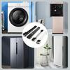 2Pcs Universals Washing Machine Rack Home Furniture Moving Roller Adjustable Length Base with Wheel Washer Dryer Stand