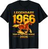 1966 Ugninio Žirgo Metų Gimtadienio Kinų Zodiako Unisex Marškinėliai
