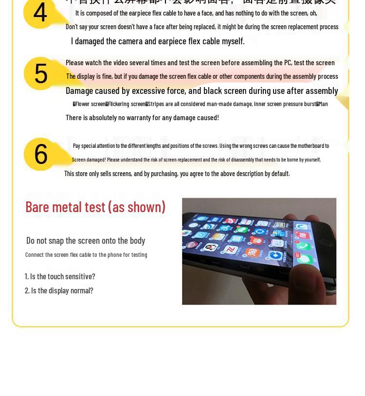 Compatible with Apple X/iPhone X/XS Max/XR/11 Pro Max/12 Mini Screen Assembly & Disassembly.