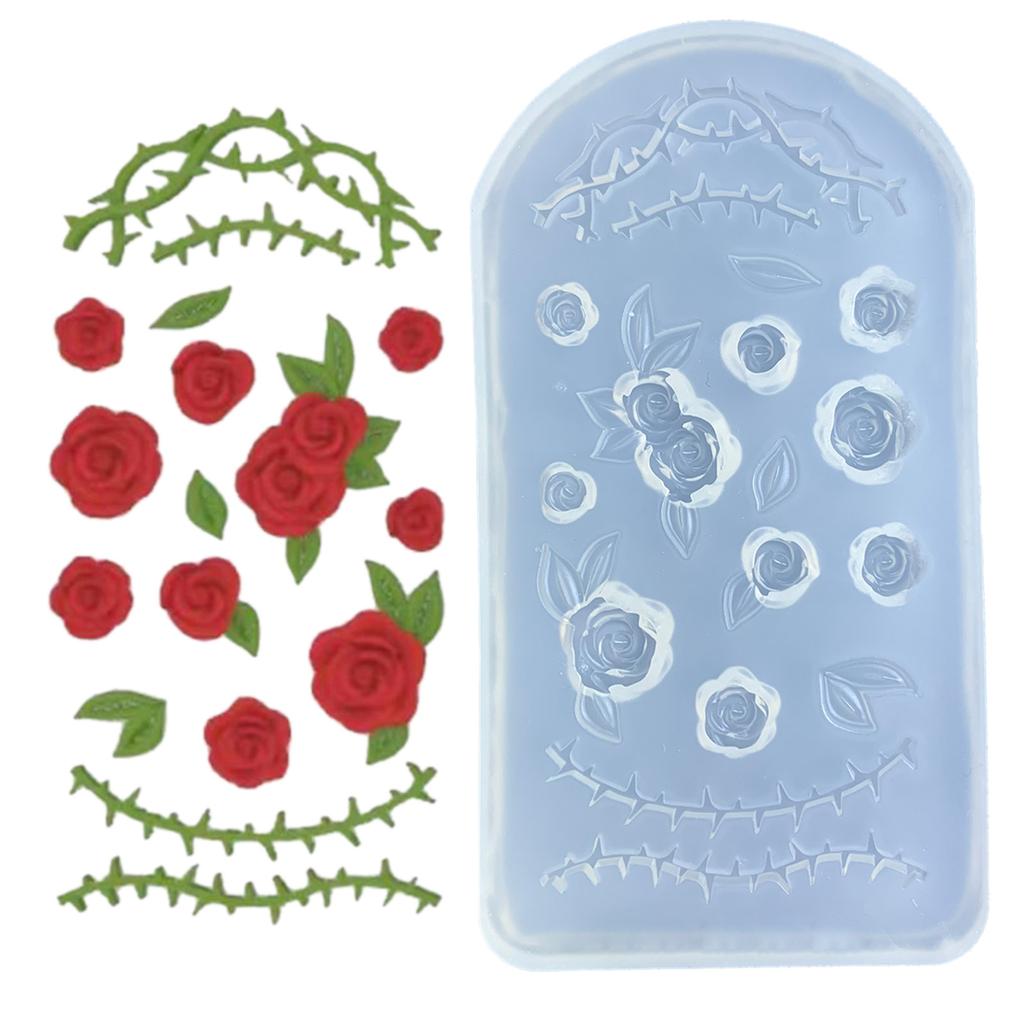 Rose Shaped Silicone Mold Beautiful Handmade Crafts and Decorations Creating Mold Mold for Crafting and Baking