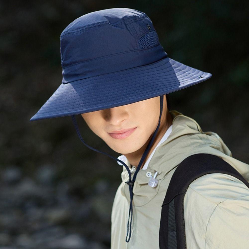 Wide Brim Fishing Hat Foldable Fisherman Hat Fashionable Western Cowboy Hat  Outdoor Camping