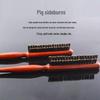Three-Row Boar Bristle Teasing Comb with Pointed Tail for Updo and Hair Styling