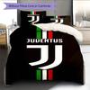 Set Copripiumino Trapuntato Juve Federa Federe Decorazione Casa Regalo di Compleanno (1 * copripiumino + 2 * federa, senza nucleo)