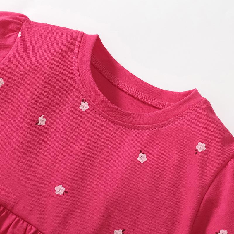 Robe de Princesse à Manches Courtes et Dessin Animé pour Filles Robe d'Été Décontractée pour Enfants