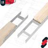 Kotarbau® H-Post Base For Embedding Bracket Galvanized Steel Anchor 120 Mm Set Of 2