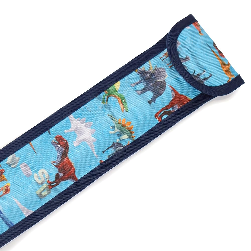 

COLORFUL CANDY STYLE Recorder Case and Ruler Lightweight Compatible with School Suitable for Elementary School Dinosaur World Suitable for Boys Case,