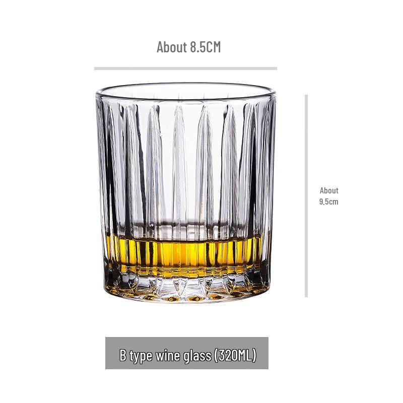 WZ Classic Crystal Glass Whiskey & Beer Glasses 320mL (4-pack)
