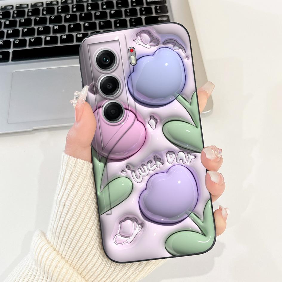 For Tecno Camon 40 Case Camon40 Pro Cover New Fashion Flower Daisy Pattern Soft Silicone Protector For Tecno Camon 40Pro 5G Capa