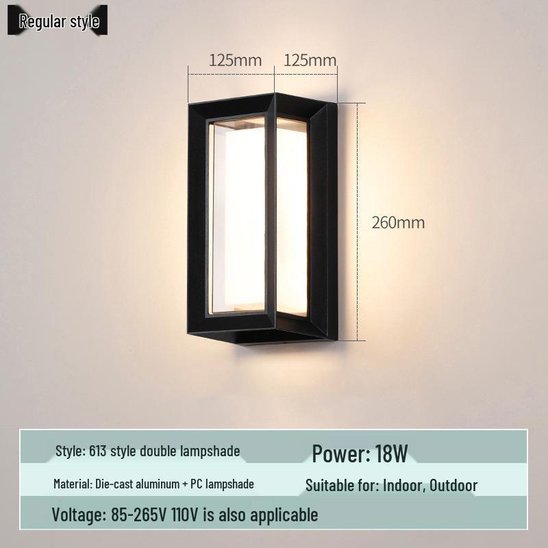 Lampă de Perete de Exterior în Formă de Lună, Rezistentă la Apă, cu Senzor Infraroșu, pentru Curte, Balcon și Prag