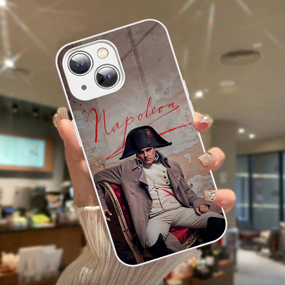 Napoleon Bonaparte Tempered Glass For Iphone 14 13 12 11 Pro Mini XS MAX 14Plus X XS XR Cover