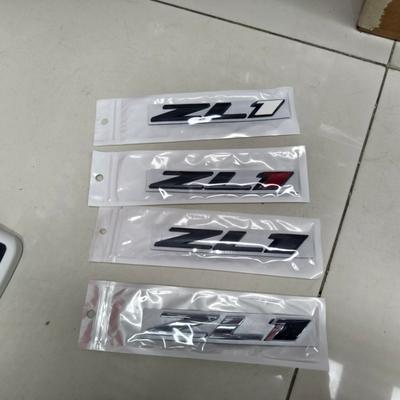 2pcs Car Styling 3d Metal Logo ZL1 Emblem Car Front Grille Badge Sticker For Camaro Z71 Accessories