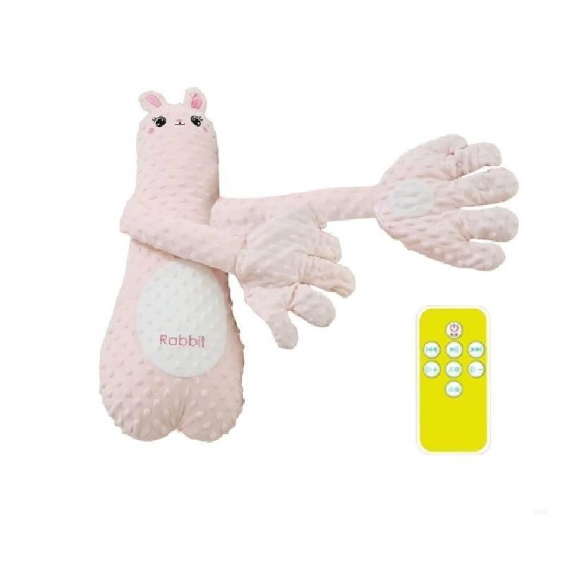 Cartoon Giraffe Bunny Baby Plush Pillow Interactive Touch With Music Appease