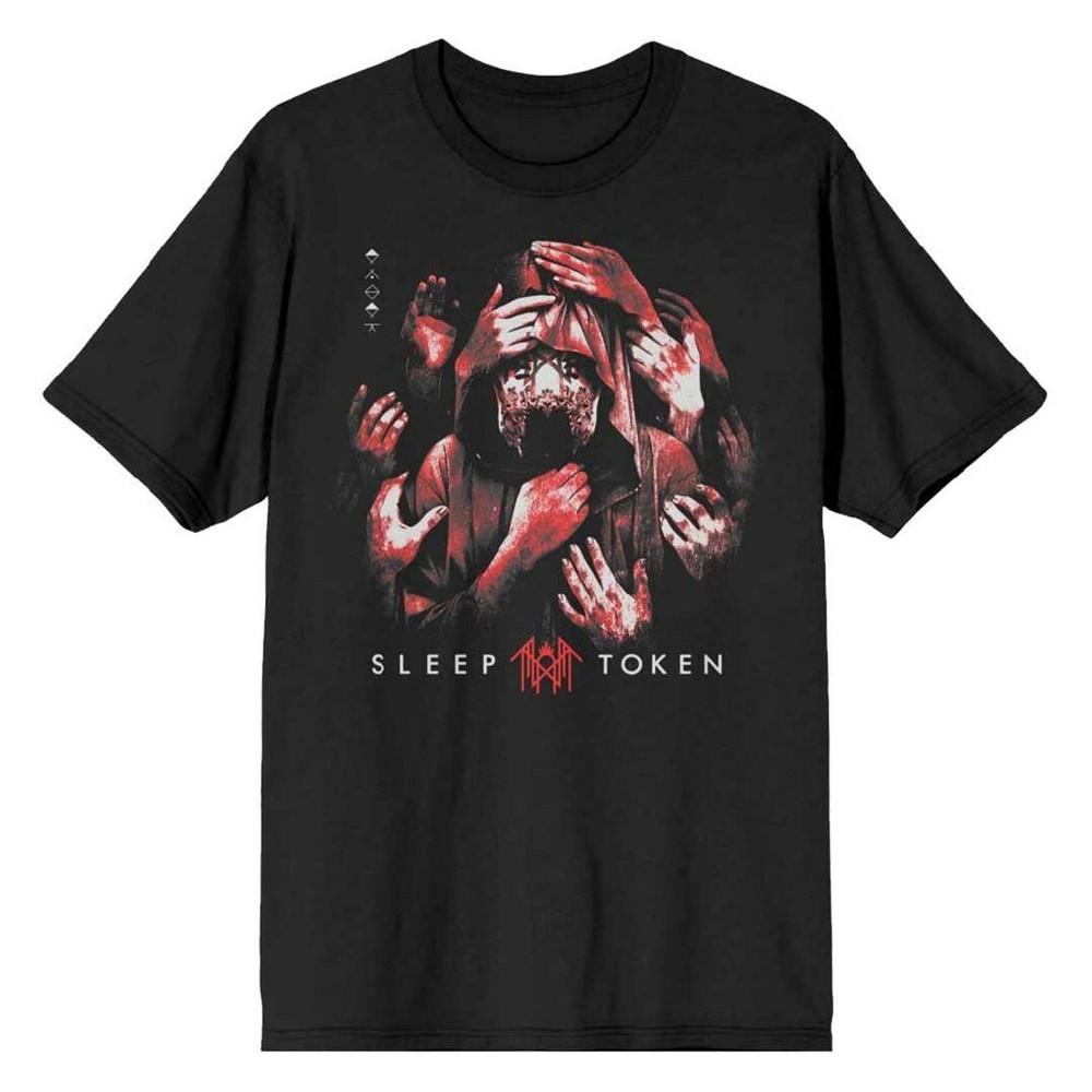 Sleep Token T-Shirt Grabbing Hands Rock Band New Black Official