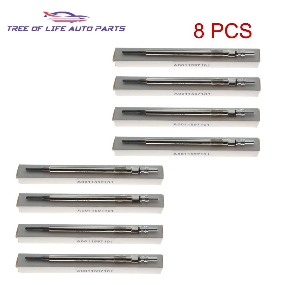 4/6/8X Glow Plugs 4.4V For Mercedes Sprinter Vito C-E-G-M-R-S Class Clk Cls 420 450 E-Class W211 280 300 320 CDI A0011595001