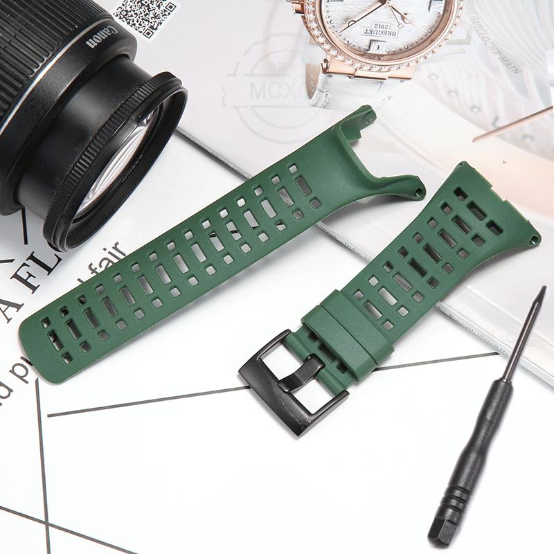 Rubber Watch Band For Suunto Ambit 3 Peak Ambit 2 2R Men's Silicone Waterproof Strap Bracelet Replacement Watch Accessories