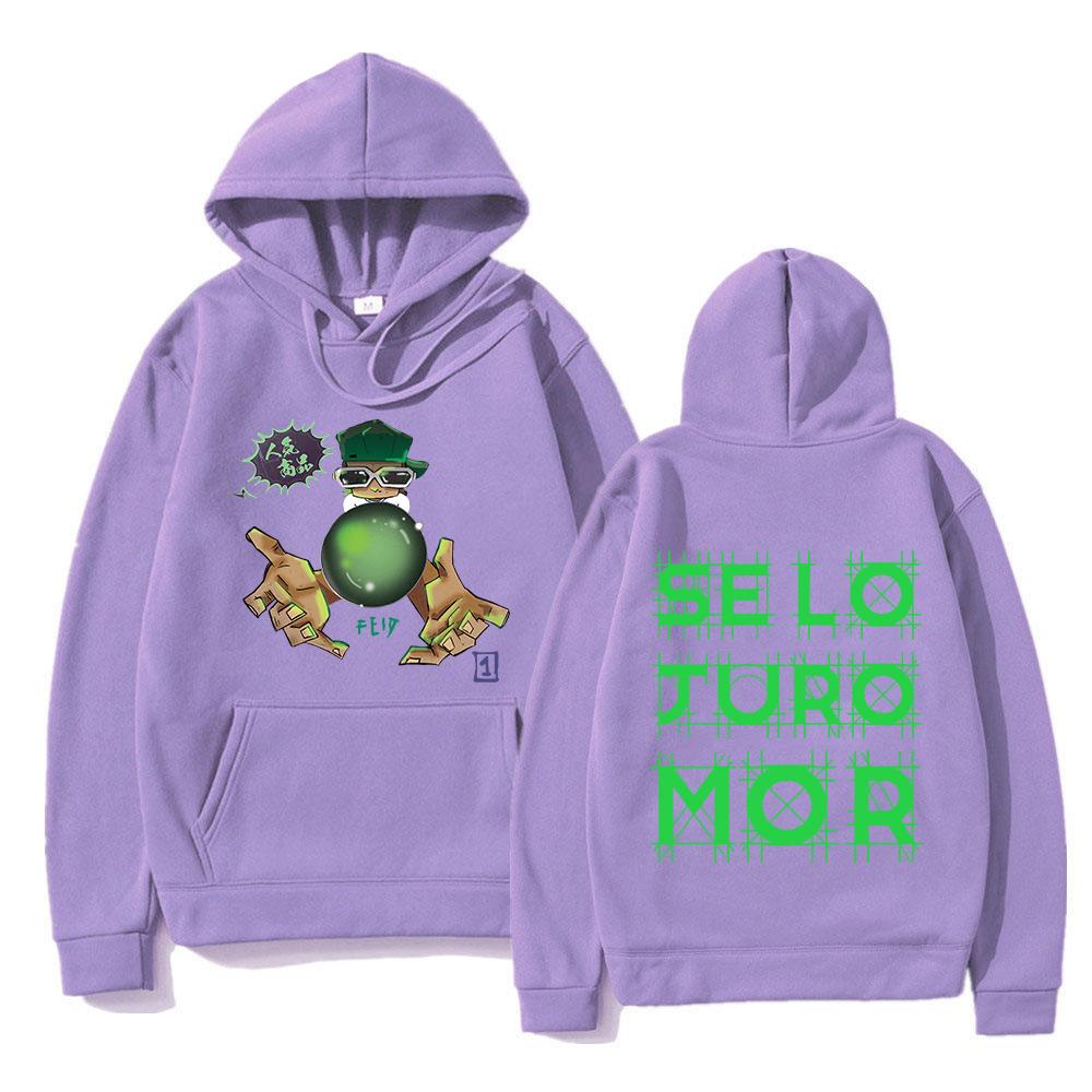 Rapper Feid Se Lo Juro Mor New Hoodie 2025 Feid Ferxxo Men/women Hoodies Harajuku Winter Clothes Pullover Sweatshirt Vintage