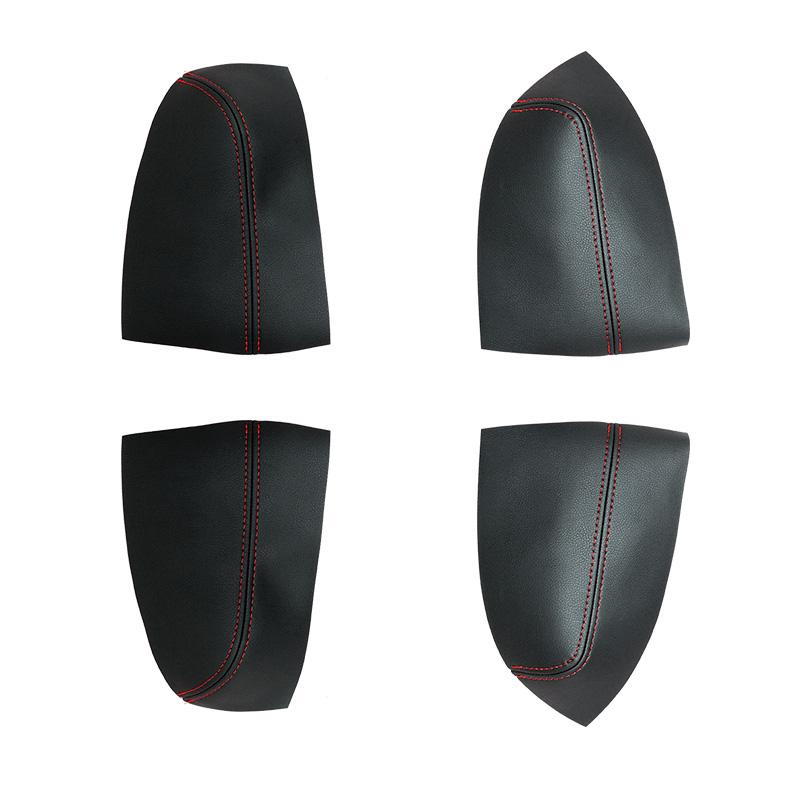 Soft Leather Door Armrest Cover For Subaru Forester 2008 2009 2010 2011 2012 Car-styling Door Armrest Panel Cover Skin