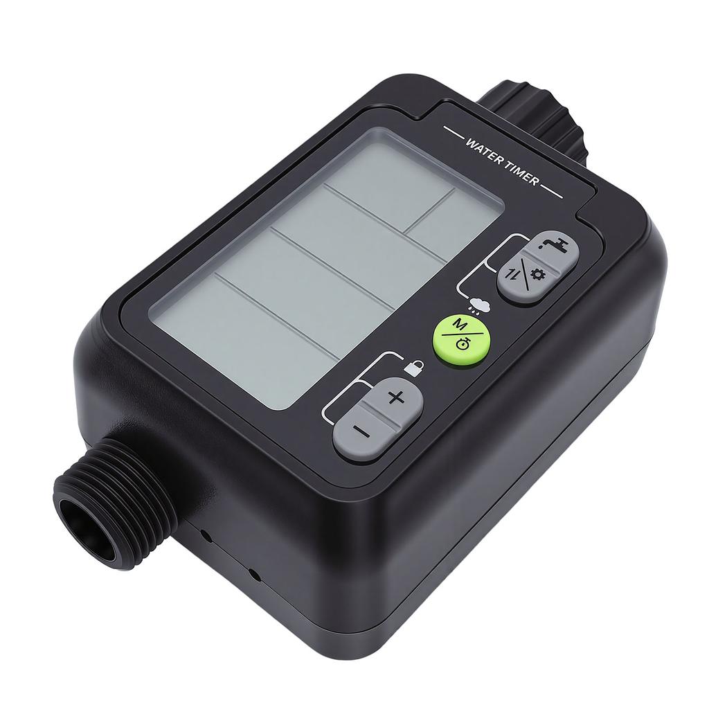 Wasserdurchflussmesser Wasserdichtes LCD-Display Bewässerungszeitschaltuhr mit Regensperre 9 Programmierbare Modi für Außenbereiche Gärten Rasenflächen