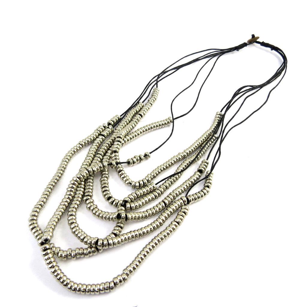 Les Trésors De Lily [M1992] - Silver 'Kilimanjaro' Necklace