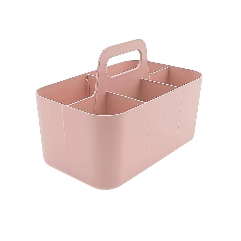DIY Multi-compartment Plastic Storage Basket with Handle, Portable Pencil Case, DIY Organizer