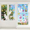 8 Sheets Easter Window Clings, Easter Window Stickers Decorations Spring Window Clings Decal