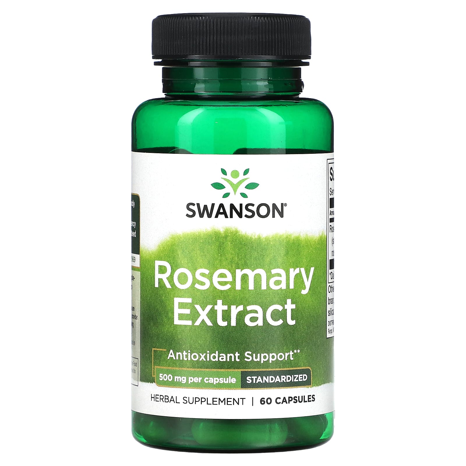 

Rosemary Extract, Standardized, 500Mg, 60 Capsules