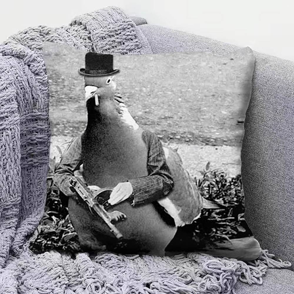 pigeon FFunny MEME  Home Sofa Cushion Covers and Aecorative Custom Pillow Covers