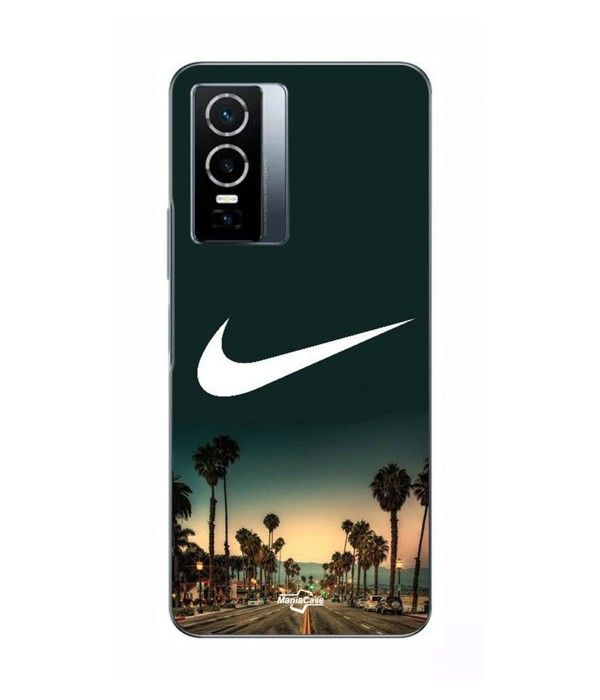 Case For Vivo Y76 5G Nike Logo California Palms At Night Maniacase