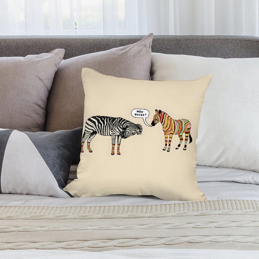 S-Smith Fashion P-Paul Pillow Case Short Plush Pillow Covers Sofa Decorative Gift Home Double-sided Printing Cushion Cover