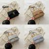 Stylish Fashionable Women's Casual Shoulder Bag Trendy Small Square Crossbody Bag In Black Khaki Gray Blue And White Colors