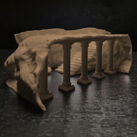 Roman Column Aquarium Tunnel Under Gravel Cave Tunnel Fish Tank Decoration Fish And Shrimp Hideout for Betta Cichlid Kuhli Loach