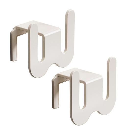 Wall-Mounted Shoe Rack with Drainage Holes Space-Saving Aluminum Hooks for Bathroom Kitchen No-Drill Adhesive Installation Rack for Slippers Towels
