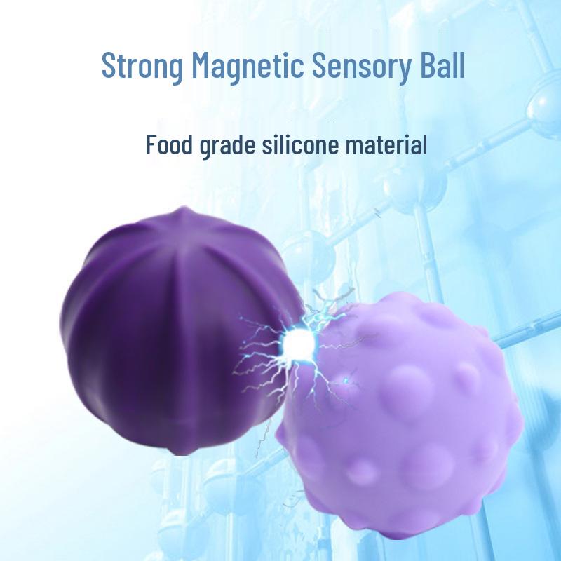 Echte magnetische Silikon-Sensorikbälle – Elastisches Dekompressionsspielzeug