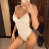 Sexy vysoký střih dámské plavky s žebrovanými kosticemi jednodílné plavky Dámské plavky plavky dámské body