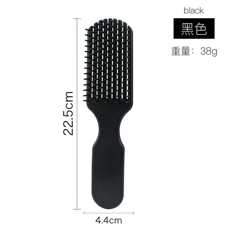 Salon Hair Comb Ventilated Comb Hollow Brush Anti-tangle Rib Comb Anti-static Massage Hair Comb Wet Dry Dual Purpose Comb Tools