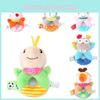 Bbsky Cute Animal Dog Rabbit Rattle Stick Baby Plush Hand Shake Bell Toy Newborn 0-1 Year
